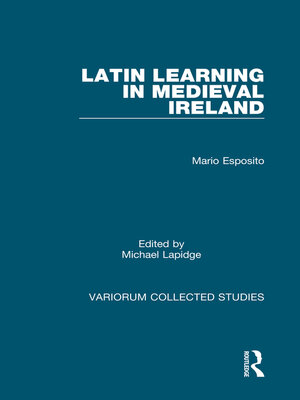 cover image of Latin Learning in Medieval Ireland